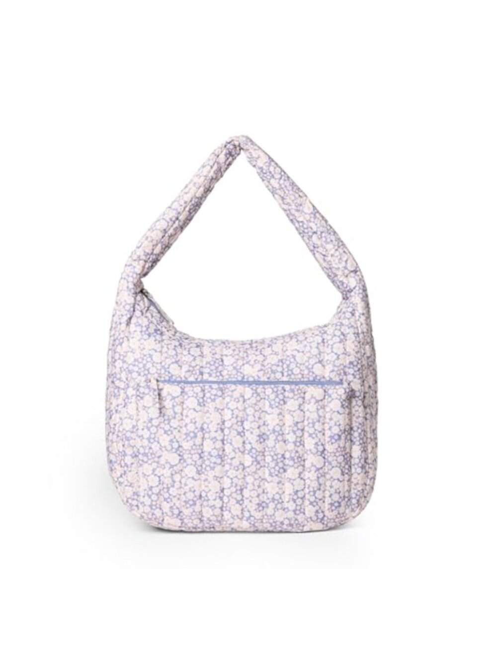 Quilted Cotton Women's Crossbody Tote Bag Zippered Shoulder Purse